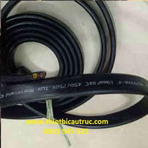 Dây cáp điện dẹp trong hệ thống điện trượt ray C cầu trục Dây cáp điện dẹp trong hệ thống điện trượt ray C cầu trục