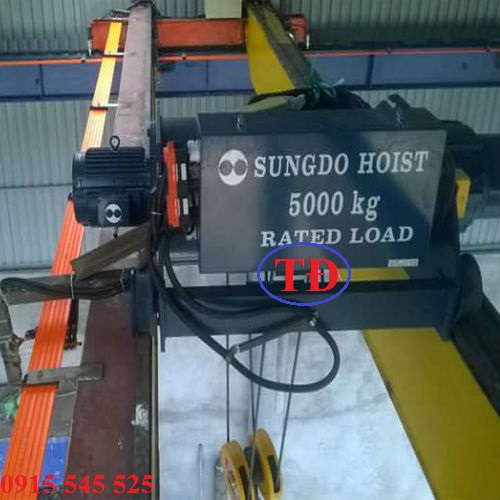 Hình ảnh cầu trục sử dụng palang mới Hình ảnh cầu trục sử dụng palang mới