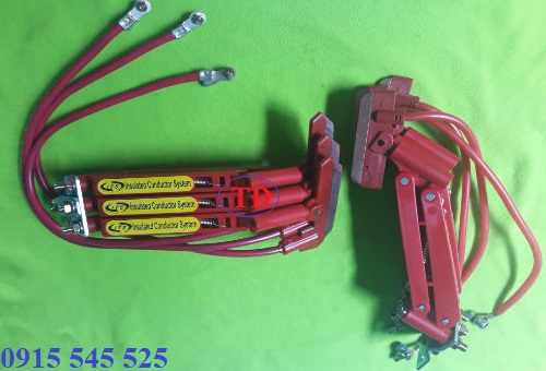 Chổi tiếp điện cầu trục 100A 3 pha Chổi tiếp điện cầu trục 100A 3 pha