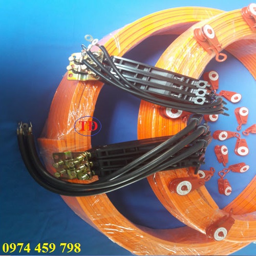 Tay lấy điện cầu trục và ray điện an toàn Tay lấy điện cầu trục và ray điện an toàn
