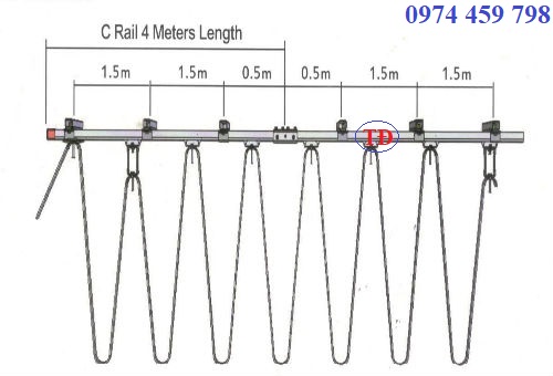 Thanh ray C cầu trục Thanh ray C cầu trục