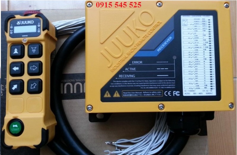 Remote điều khiển từ xa cầu trục Juuko K602 Remote điều khiển từ xa cầu trục Juuko K602