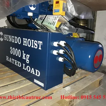Palang cáp điện dầm đơn Sungdo