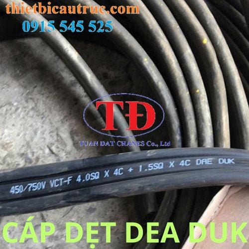 Cáp dẹt cầu trục 4Cx4 + 4Cx1.5 Dae Duk