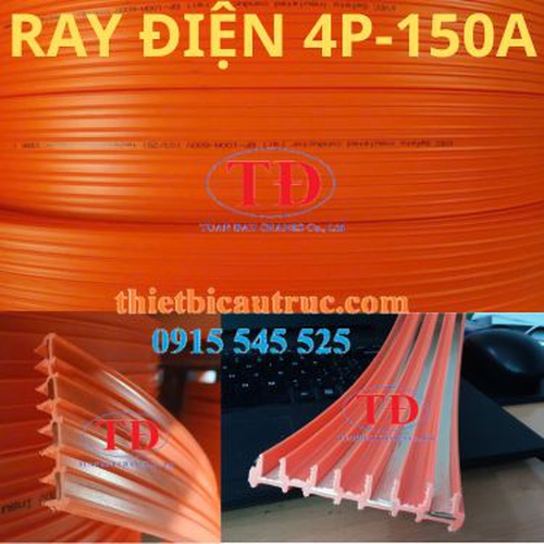 Ray điện an toản cầu trục 4P 100A