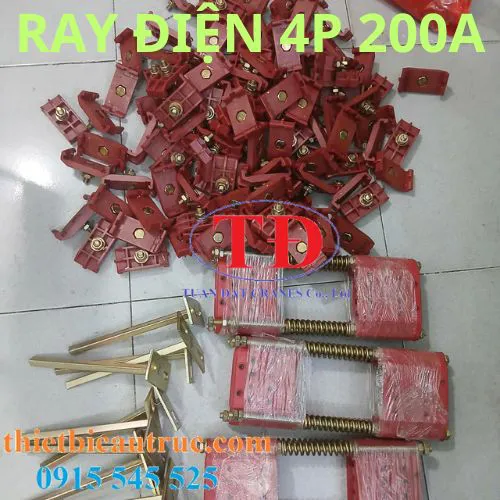 Ray điện an toàn 4P 200A cho cầu trục
