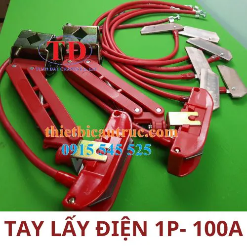 Cánh tay lấy điện 1P 100A cầu trục