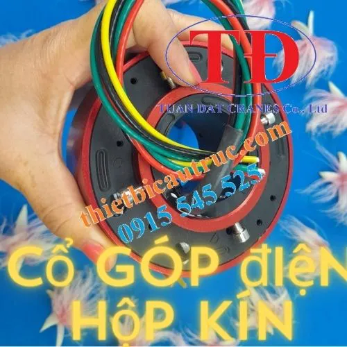 Cổ góp điện 8 pha dạng kín