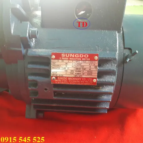 Motor dầm biên 1.5 KW của Hàn Quốc