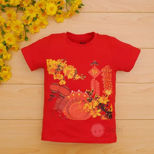 Xưởng may áo thun đồng phục tết áo thun tết 2018