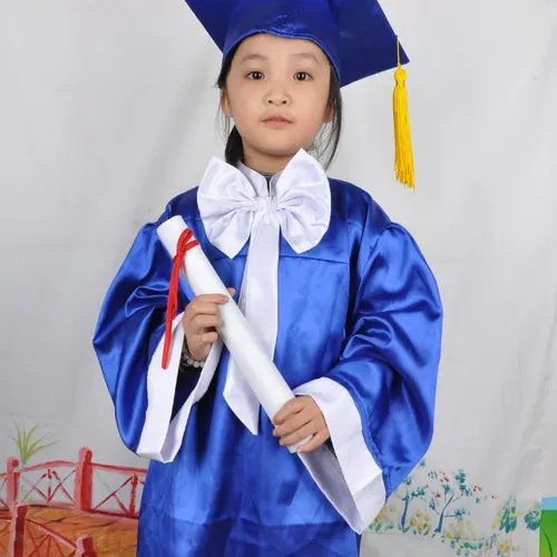 Áo cử nhân mầm non màu xanh