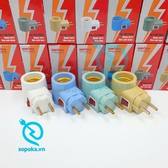 Đui Đèn Liền Phích Cắm Có Công Tắc Kích Cỡ E27 ĐLP SOPOKA