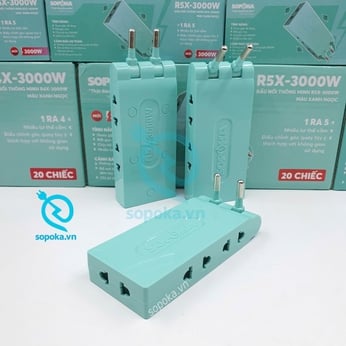 Ổ Chia Điện 5 Cổng SOPOKA R5X-3000W Cổ Xoay 180° 3000W