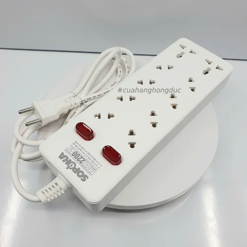 Ổ Cắm Chéo 10 Lỗ 2200W 10A SOPOKA