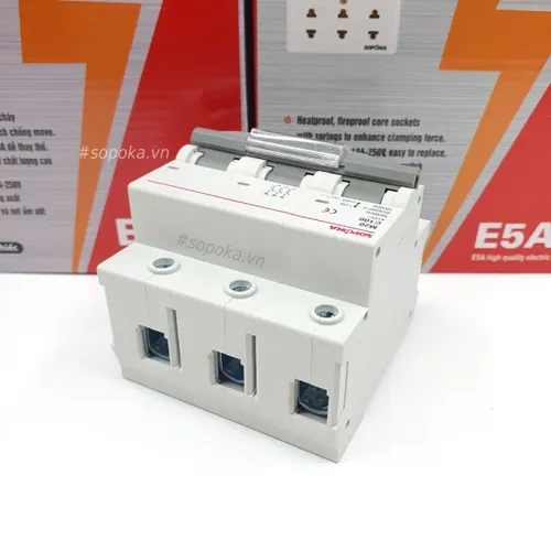 Aptomat 3 pha MCB 3P M20 80A 100A SOPOKA