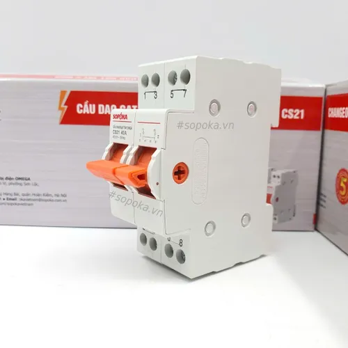 Cầu Dao Gạt Tay 2 Ngả 2P SOPOKA