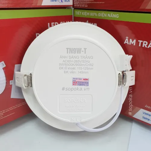 Bóng Đèn LED Âm Trần Tròn Mỏng Mã TN SOPOKA