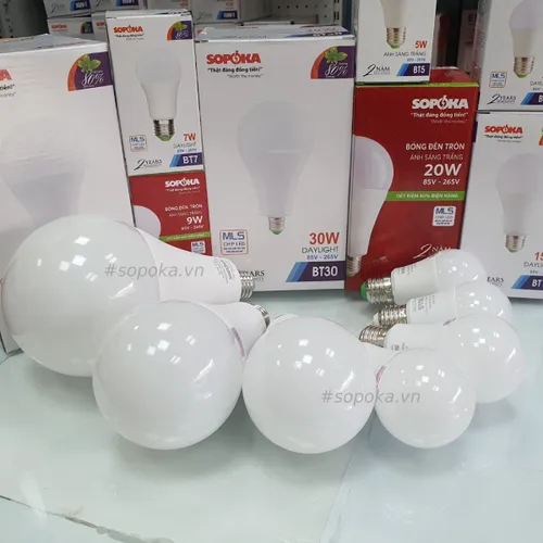Bóng Đèn LED Tròn Mã B SOPOKA