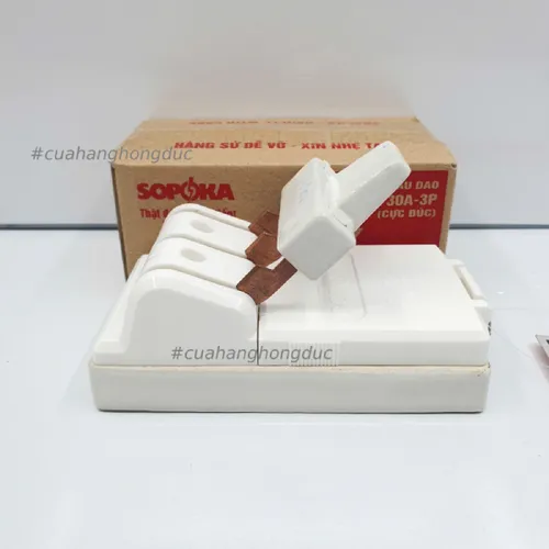 Cầu Dao Đế Sứ 3 Pha 3P 30A 600V D9 SOPOKA