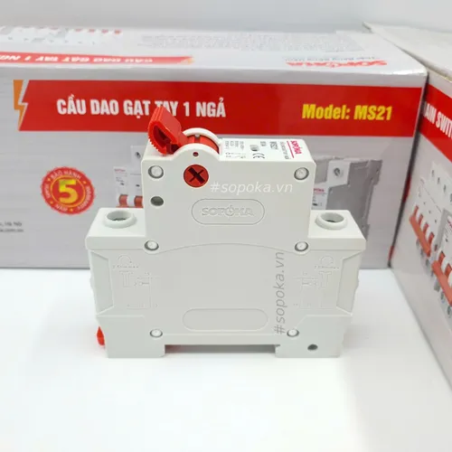 Cầu Dao Gạt Tay 1 Ngả 1P 80A SOPOKA