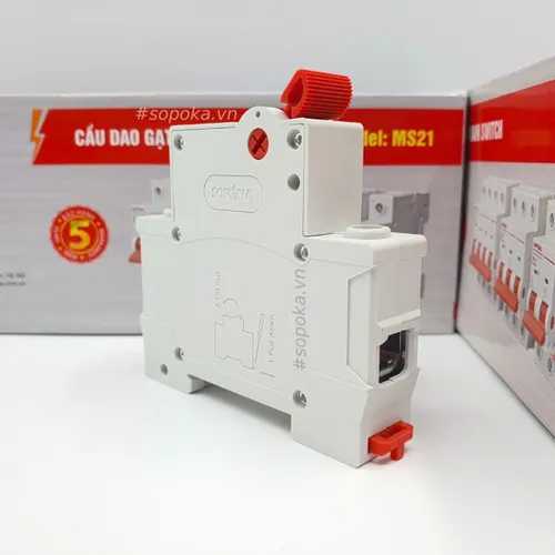 Cầu Dao Gạt Tay 1 Ngả 1P 80A SOPOKA