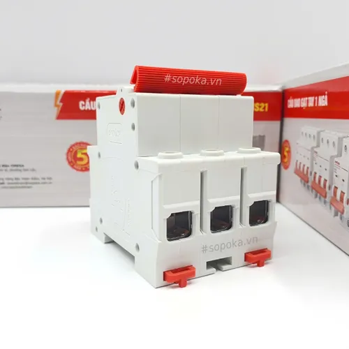 Cầu Dao Gạt Tay 1 Ngả 3P 80A SOPOKA