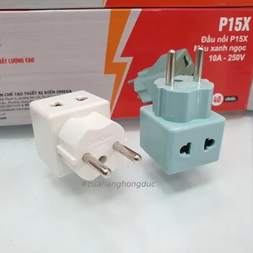 Đầu Nối Chia Điện 2 Lỗ 3 Chấu Đa Năng P15 SOPOKA