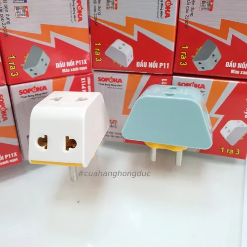 Đầu Nối Chia Điện 3 Lỗ 2200W P11 SOPOKA