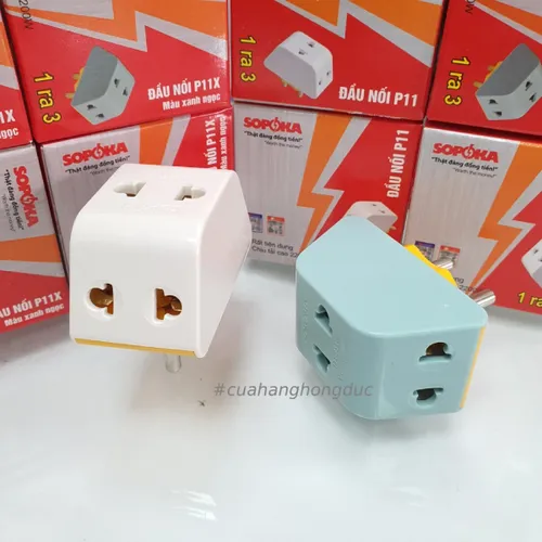 Đầu Nối Chia Điện 3 Lỗ 2200W P11 SOPOKA