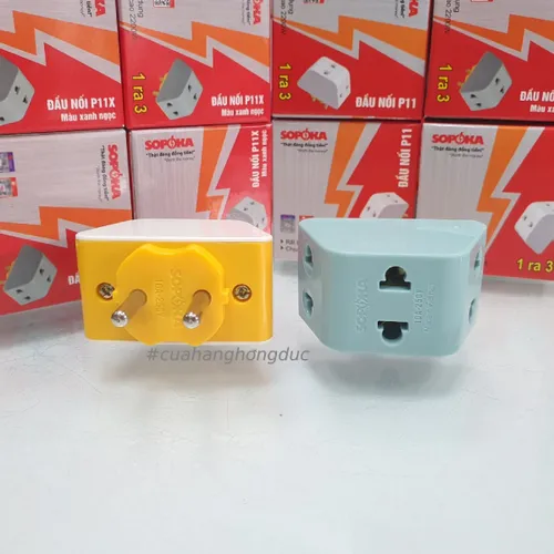 Đầu Nối Chia Điện 3 Lỗ 2200W P11 SOPOKA
