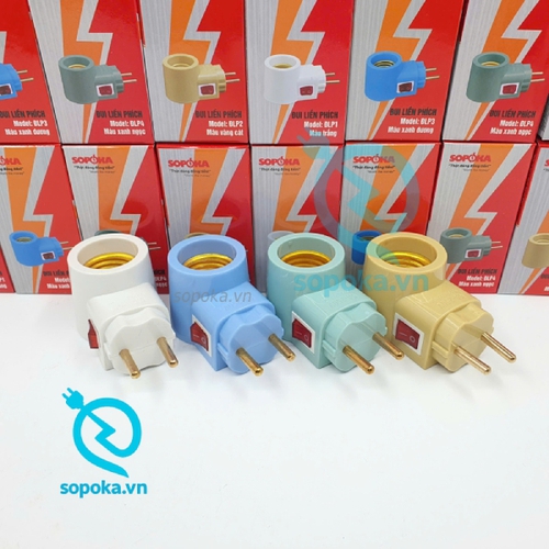 Đui Đèn Liền Phích Cắm Có Công Tắc Kích Cỡ E27 ĐLP SOPOKA
