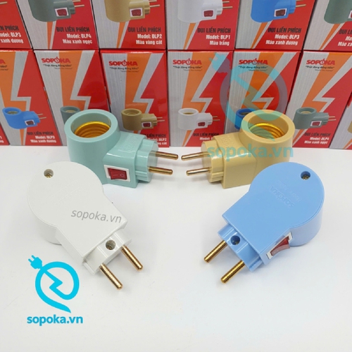 Đui Đèn Liền Phích Cắm Có Công Tắc Kích Cỡ E27 ĐLP SOPOKA