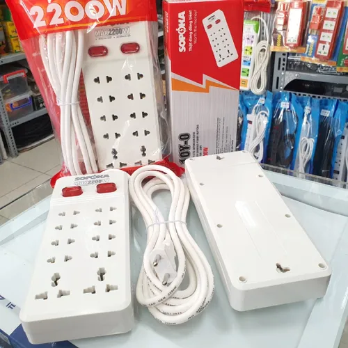  Ổ Cắm Điện 10 Lỗ 2200W Có Dây Lõi Sứ 10Y SOPOKA