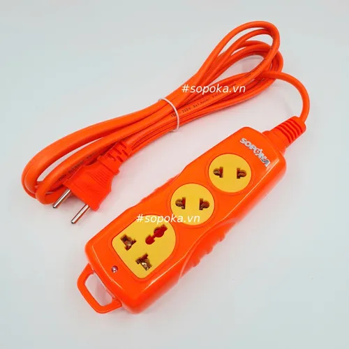 Ổ Cắm Điện 3 Lỗ Chéo 3000W Cắm Không Vướng 3C-3000W SOPOKA