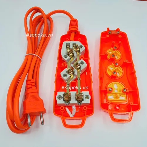 Ổ Cắm Điện 3 Lỗ Chéo 3000W Cắm Không Vướng 3C-3000W SOPOKA
