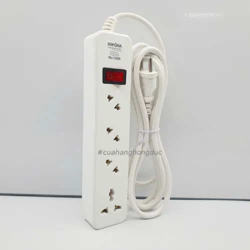 Ổ Cắm Điện 4 Lỗ Chéo 2200W 4A2 SOPOKA