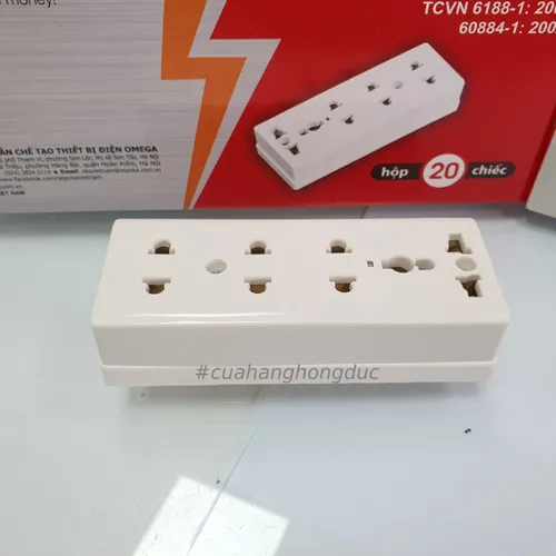 Ổ Cắm Điện 4 Lỗ Gắn Tường Gắn Táp Lô E26 SOPOKA