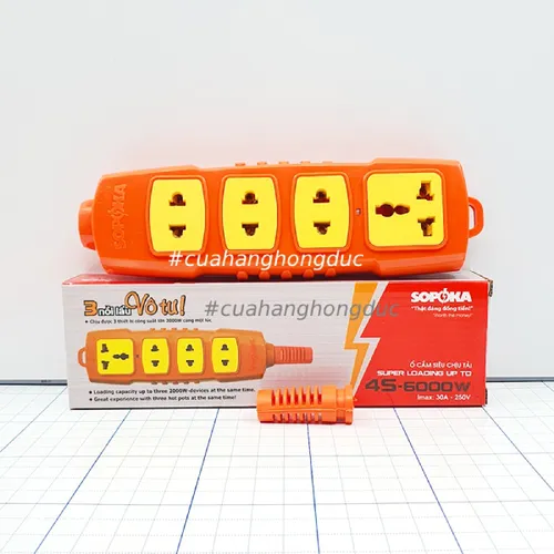 Ổ Cắm Điện 4 Lỗ Không Dây 6000W 4S-6000W SOPOKA