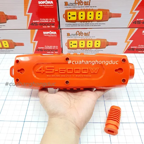 Ổ Cắm Điện 4 Lỗ Không Dây 6000W 4S-6000W SOPOKA