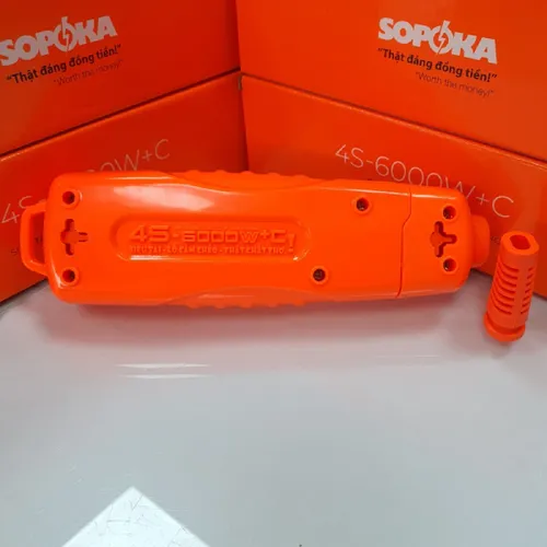 Ổ Cắm Điện 6000W 4 Lỗ Chéo Không Dây 30A 4S-6000W+C SOPOKA