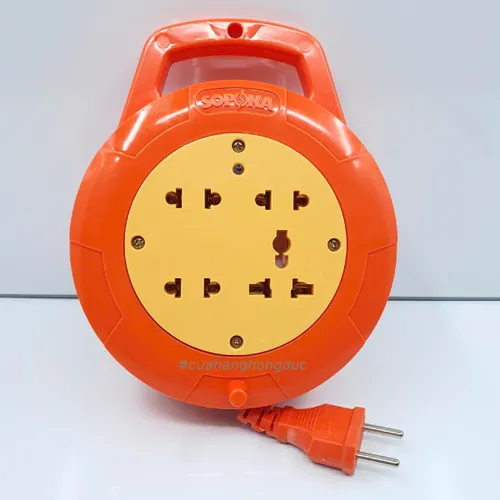 Ổ Cắm Điện Quay Cuộn Dây Tròn 2200W Dòng Q SOPOKA