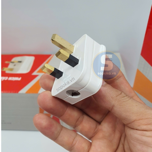 Phích Cắm 3 Chân Vuông Tiêu Chuẩn Nước Anh BS1363 P14 SOPOKA