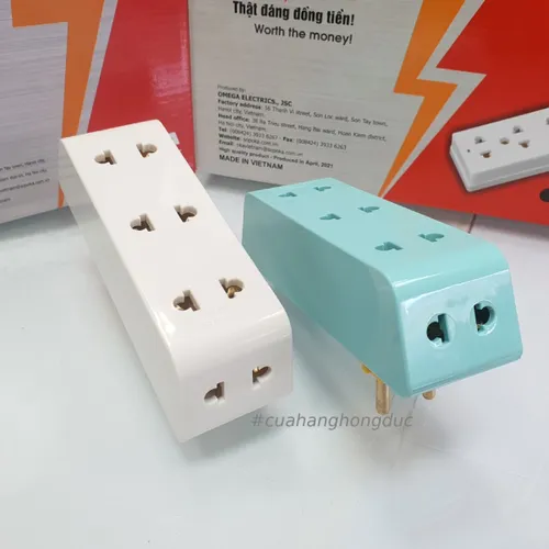 Phích Cắm Chia Điện 5 Lỗ Cổ Xoay P25 SOPOKA