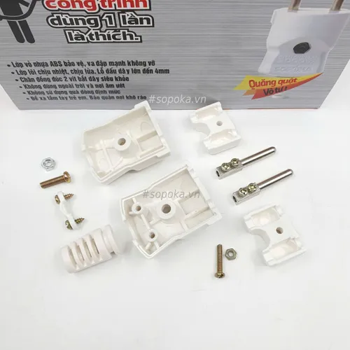 Phích Cắm Điện 2 Lớp Siêu Chịu Tải 3000W P3000 SOPOKA