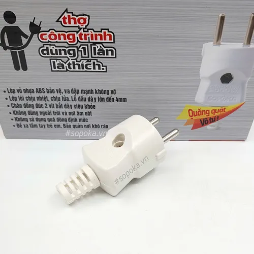 Phích Cắm Điện 2 Lớp Siêu Chịu Tải 3000W P3000 SOPOKA