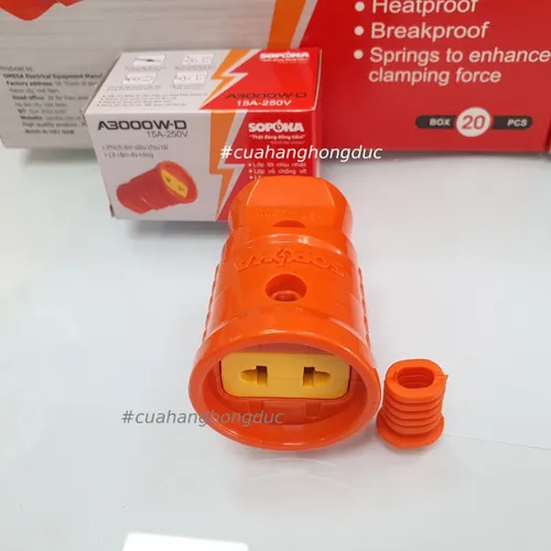 Phích Cắm Điện Âm Siêu Chịu Tải 3000W A3000W-Đ SOPOKA