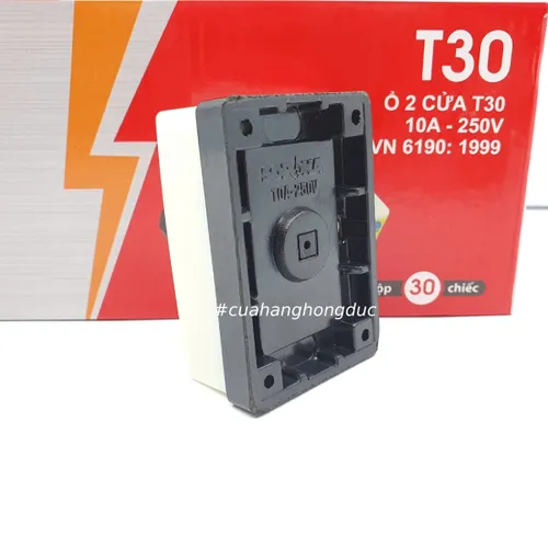 Ổ Cắm Điện 2 Lỗ Gắn Táp Lô T30 SOPOKA