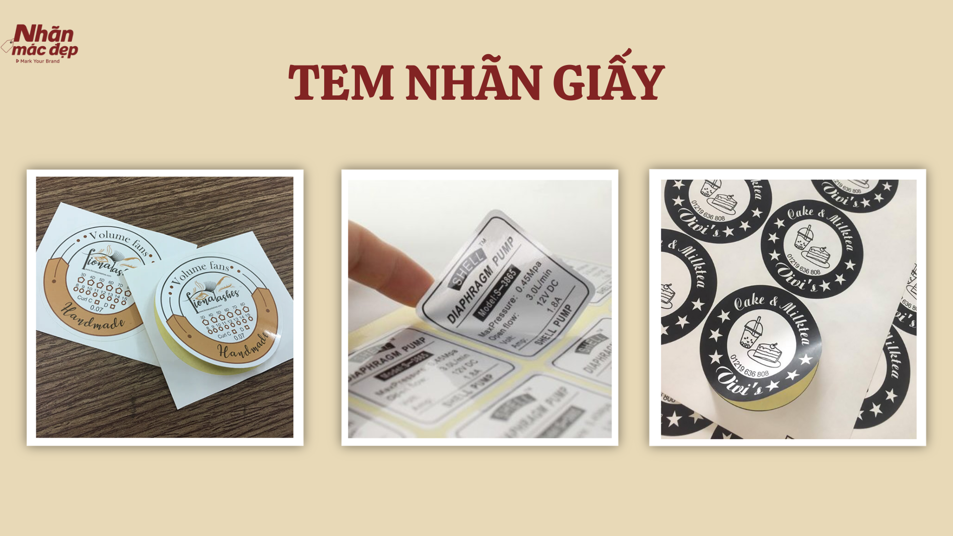 Tem nhãn giấy Tem nhãn giấy