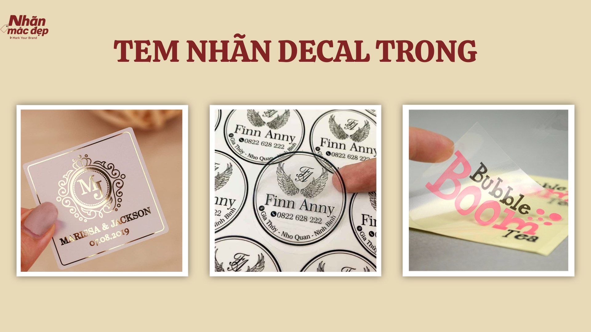 Tem nhãn decal trong Tem nhãn decal trong