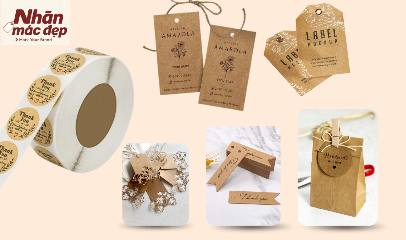 Giới thiệu về nhãn mác Kraft nâu Giới thiệu về nhãn mác Kraft nâu